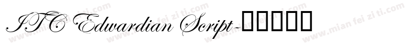 ITC Edwardian Script字体转换